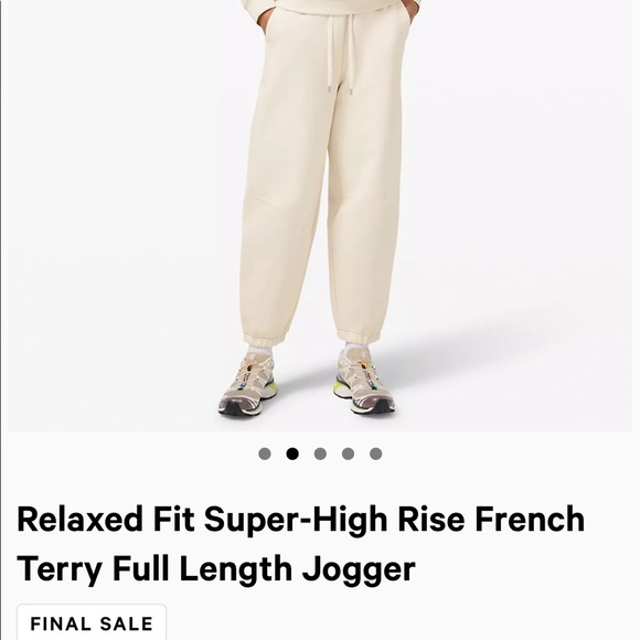 ISO lululemon relaxed fit super high rise Sweats